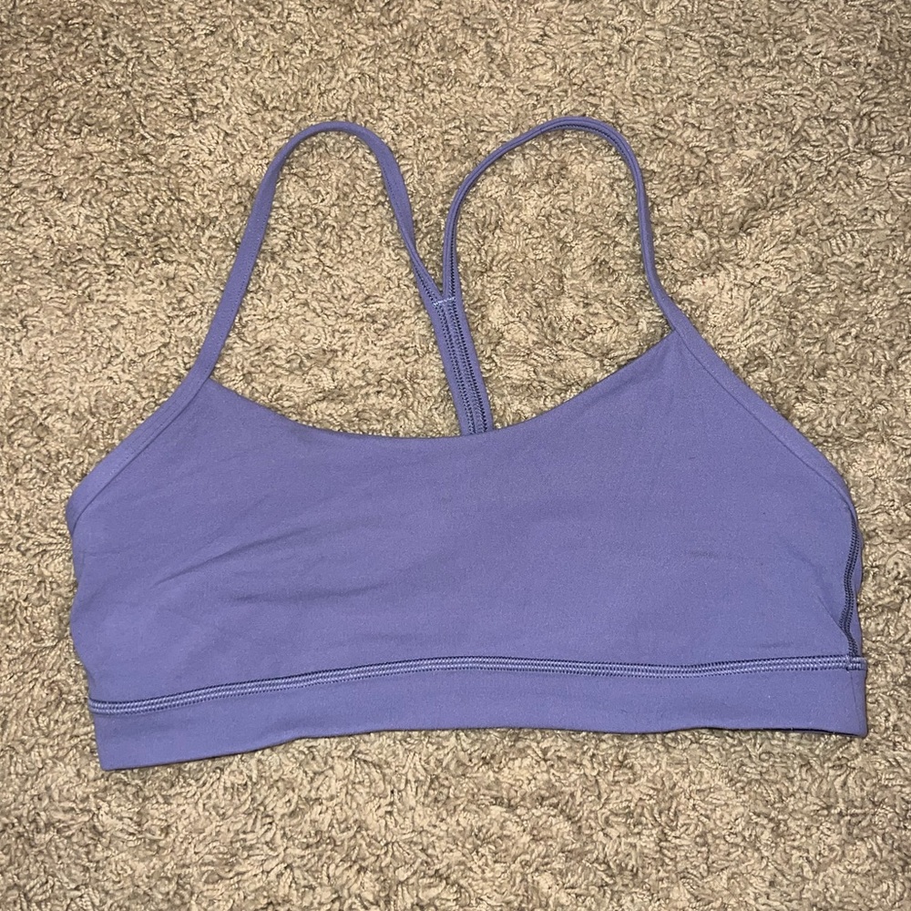 Lululemon Flow Y Bra Nulu, Light Support, A-C Cups, Light Purple, Size 10